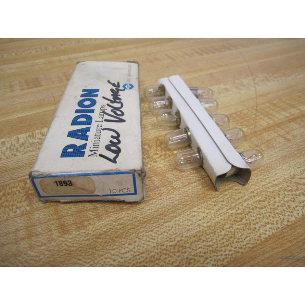 Radion 1893 Miniature Lamps (Pack of 10) - New No Box