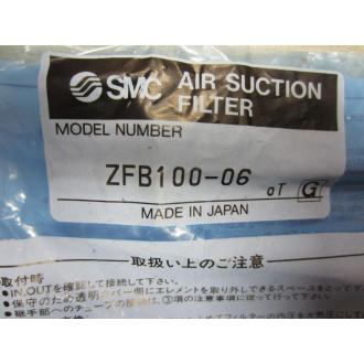 SMC ZFB100-06 Air Suction Filter For 6mm Tube ZFB10006