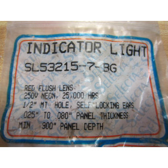Selecta SL53215-7-BG Indicator Light Flush Mount Red SL532157BG