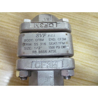 SVF Flow Controls R8 6666 AT Ball Valve R86666AT 12" - Used