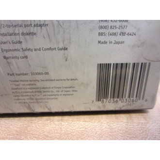 Alps 103060-00 Glidepoint Trackpad DOS Win3.1 Win95 PS2 Serial