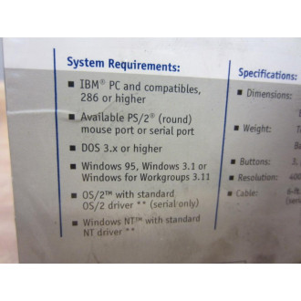 Alps 103060-00 Glidepoint Trackpad DOS Win3.1 Win95 PS2 Serial