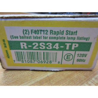 Advance R-2S34-TP Ballast 120V 60Hz R2S34TP Rev B