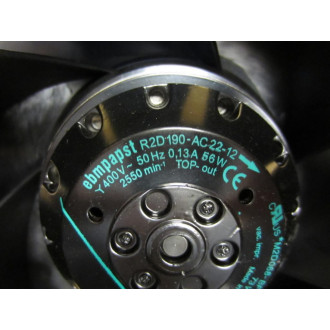 Ebmpapst R2D190-AC22-12 Fan R2D190AC2212 M2D068-BF - New No Box