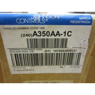 Johnson Controls A350AA-1C Temperature Control A350AA1C WSensor