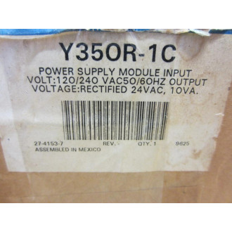 Johnson Controls Y350R-1C Power Supply Module Y350R1C