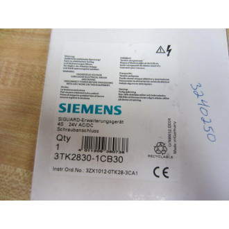 Siemens 3TK2830-1CB30 3TK28301CB30 Safety Relay