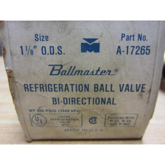 Mueller Brass Co A-17265 Refrigeration Ball Valve 1-18 Inch A17265