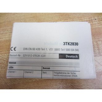 Siemens 3TK2830-1CB30 3TK28301CB30 Safety Relay