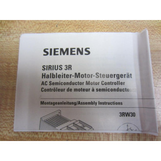 Siemens 3RW3016-1CB14 Motor Controller 3RW30161CB14