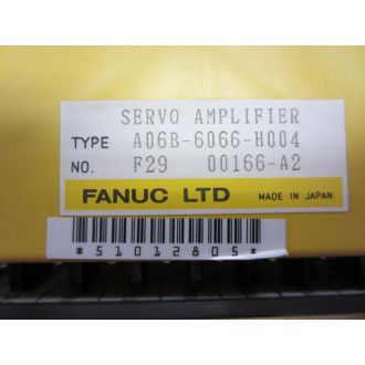 Fanuc A06B-6066-H004 Amplifier A06B6066H004 Serial 00166-A2 - Used