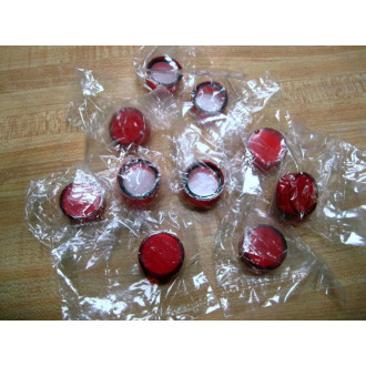 9034808 Red Lens For Push Button W. Saw (Pack of 10)