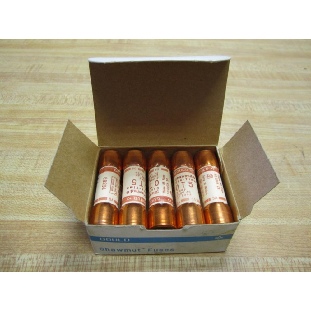 Gould Shawmut Ferraz Mersen OT5 Tri-Onic Fuse 0T5 (Pack of 10)