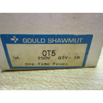 Gould Shawmut Ferraz Mersen OT5 Tri-Onic Fuse 0T5 (Pack of 10)
