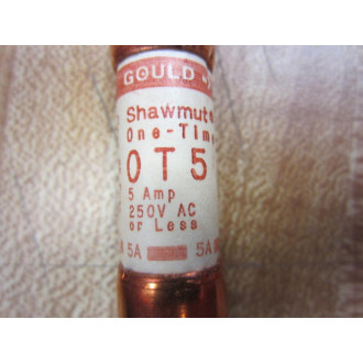 Gould Shawmut Ferraz Mersen OT5 Tri-Onic Fuse 0T5 (Pack of 10)