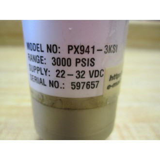 Omega Engineering PX941-3KSI Pressure Transmitter PX9413KSI 597657 - Used