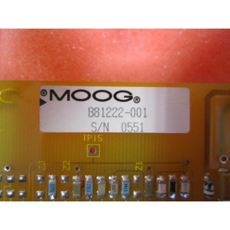 Moog B81222-001 Amplifier Board B81222001 Rev A - Used