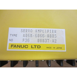 Fanuc A06B-6066-H005 Amplifier A06B6066H005 Ser. 00037-A2 - Used