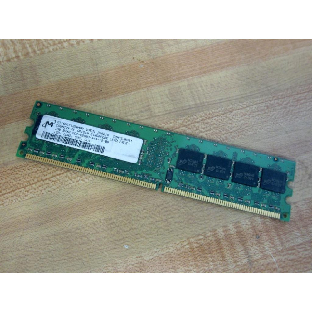 Micron MT16HTF12864AY-53EB1 Memory Module MT16HTF12864AY53EB1 - Used Micron MT16HTF12864AY-53EB1 Memory Module MT16HTF12864AY53EB1 - Used