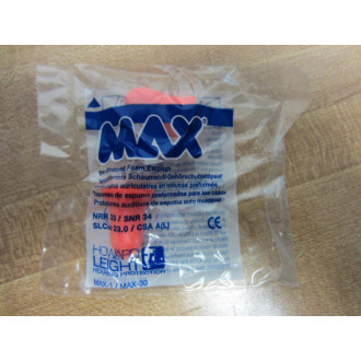 Howard Leight MAX-1 MAX1 Ear Plugs NRR 33 (Pack of 200)