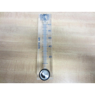 Key Instruments Range 0-100 PSIG Flow Meter SCFH Air - Used