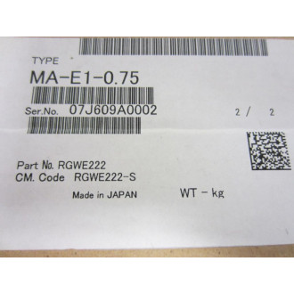 Fuji Electric RGWE222 Panel-Mount Adapter MA-E1-0.75
