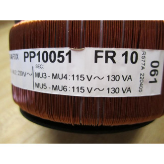 Muuntosahko-Trafox TE260 Coil PP10051 FR10 MU1-MU2:230V~ - Used
