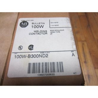 Allen Bradley 100W-B300ND2 Welding Contactor 100WB300ND2 Factory Sealed Ser A