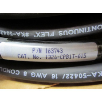 Allen Bradley 1326-CPB1T-015 Cable Assy Flex 448 15 M 1326CPB1T015 163473