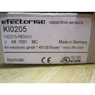 ifm Electronic KI0205 Switch KIE2015-FBOANI Without Manual