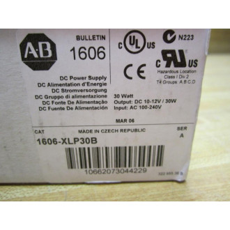 Allen Bradley 1606-XLP30B DC Power Supply Compact 1606XLP30B Series A