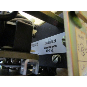 Westinghouse 293B119A21 Thermal Relay Type BL-1 - Used