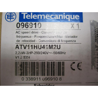 Telemecanique ATV-11HU41M2U AC Speed Drive Altivar ATV11HU41M2U