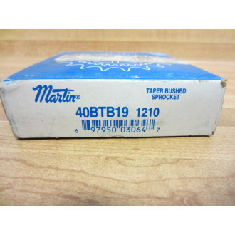 Martin 40BTB19 Sprocket Tapered 1210