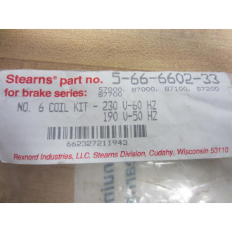 Stearns 5-66-6602-33 566660233 No. 6 Coil Kit 63623060946F