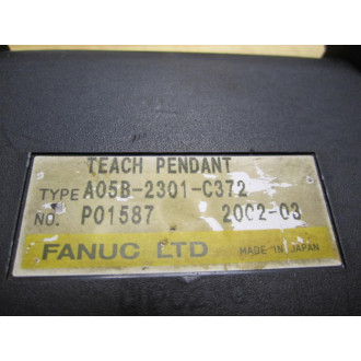 Fanuc A05B-2301-C372 Teach Pendant A05B2301C372 Case Only One Switch Damaged - Used