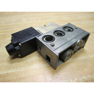 Numatics 031SA415E Single Solenoid Valve With Manifold 236-115B W  O-Rings - Used