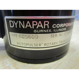 Dynapar 80D600 Rotopulser Rotary Transducer - New No Box