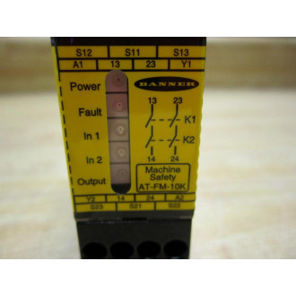 Banner AT-FM-10K Duo-Touch Control Module 60698 STBVP6 24V ATFM10K