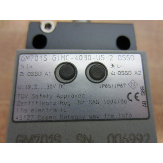 IFM Efector GM701S Proximity Sensor GIMC-4030-US2OSSD