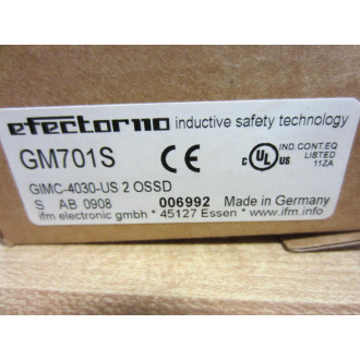 IFM Efector GM701S Proximity Sensor GIMC-4030-US2OSSD