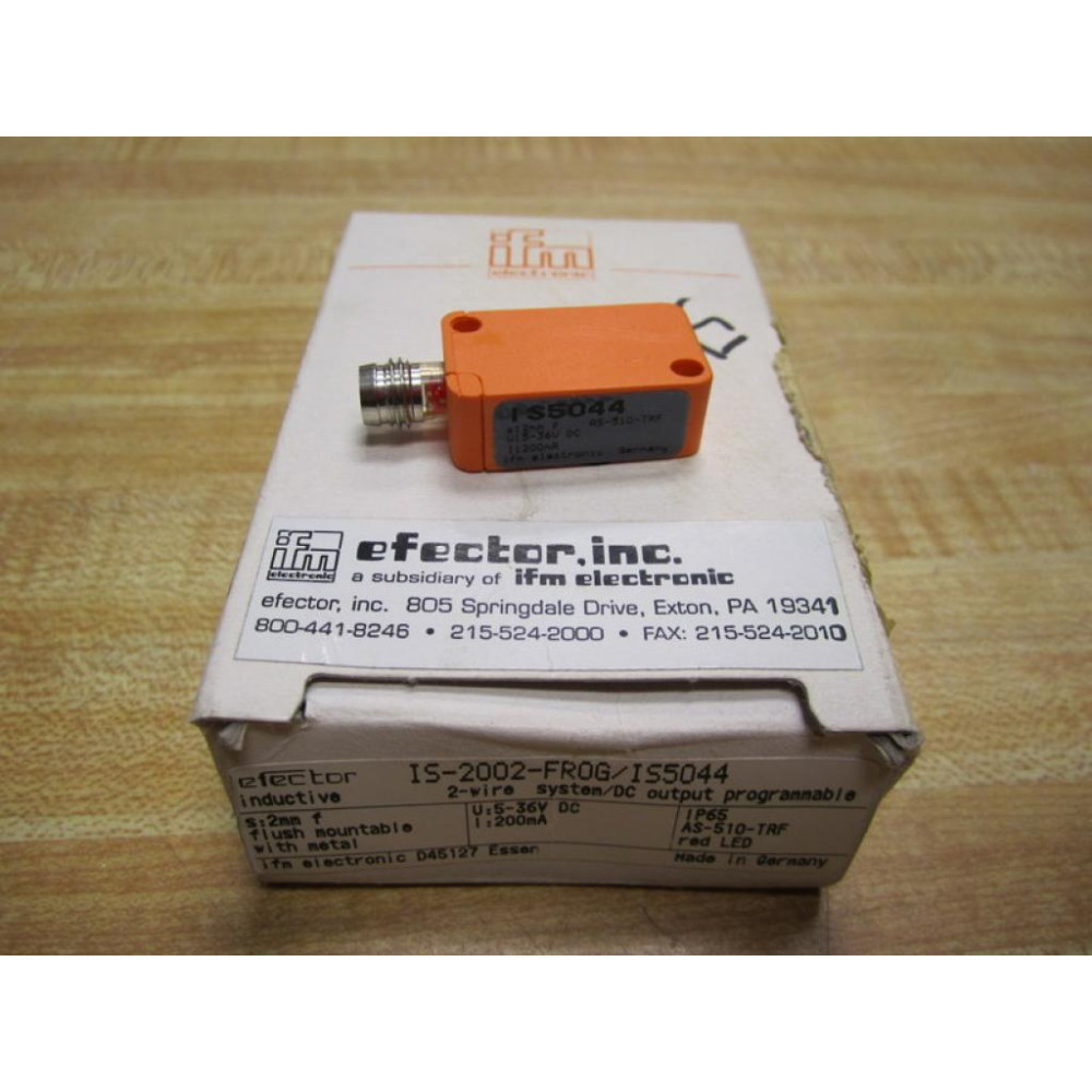 IFM Efector IS5044 Proximity Switch IS-2002-FROGAS-510-TRF RT