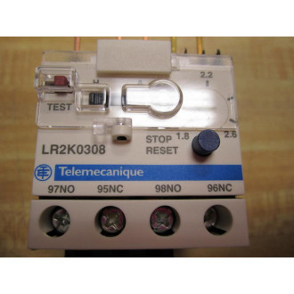 Telemecanique LR2K0308 Thermal Overload Relay 023044