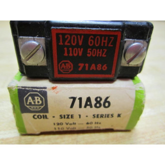 Allen Bradley 71A86 Coil Series K