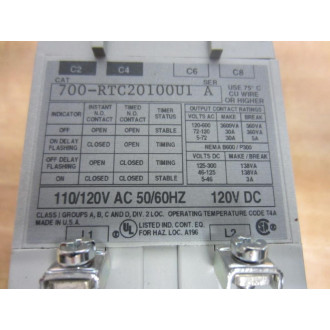 Allen Bradley 700-RTC20100U1 700RTC20100U1 Timing Relay Series A