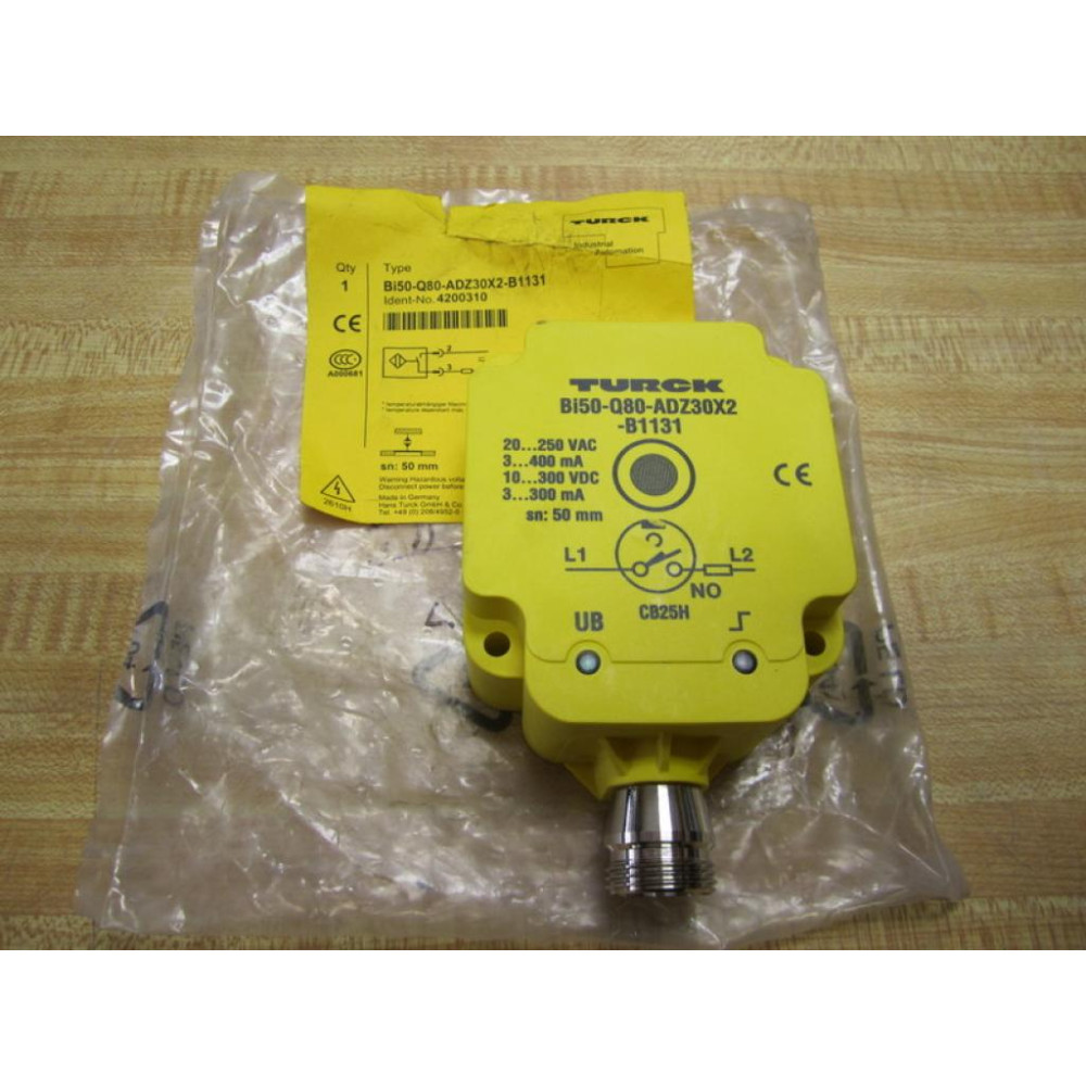 Turck Bi50-Q80-ADZ30X2-B1131 Proximity Sensor 4200310