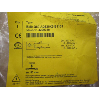 Turck Bi50-Q80-ADZ30X2-B1131 Proximity Sensor 4200310