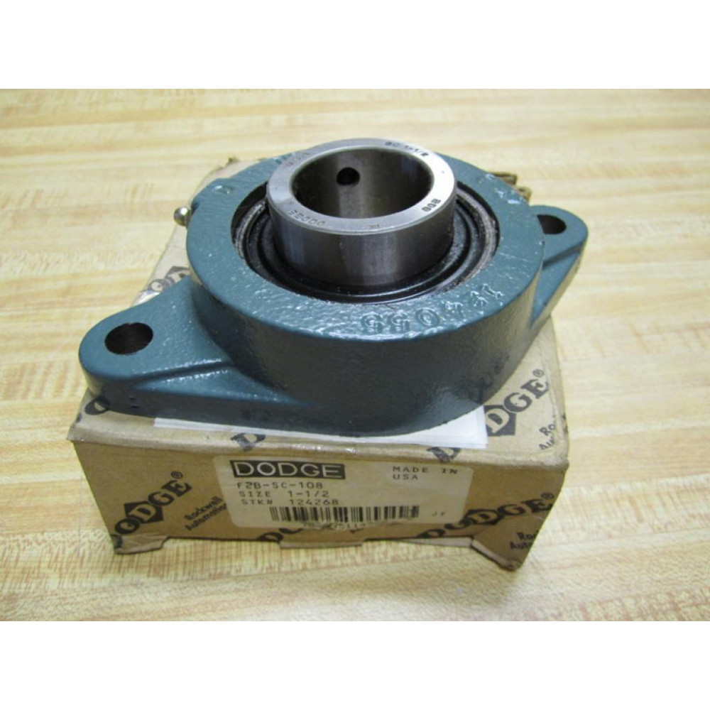 Dodge 124268 Flange Mounted Bearing F2B-SC-108 SC 1-12 F2BSC108