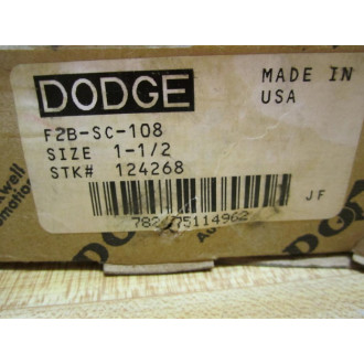 Dodge 124268 Flange Mounted Bearing F2B-SC-108 SC 1-12 F2BSC108