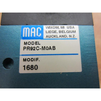 Mac Valves PR92C-M0AB Regulator Valve  PR92C-MOAB - New No Box